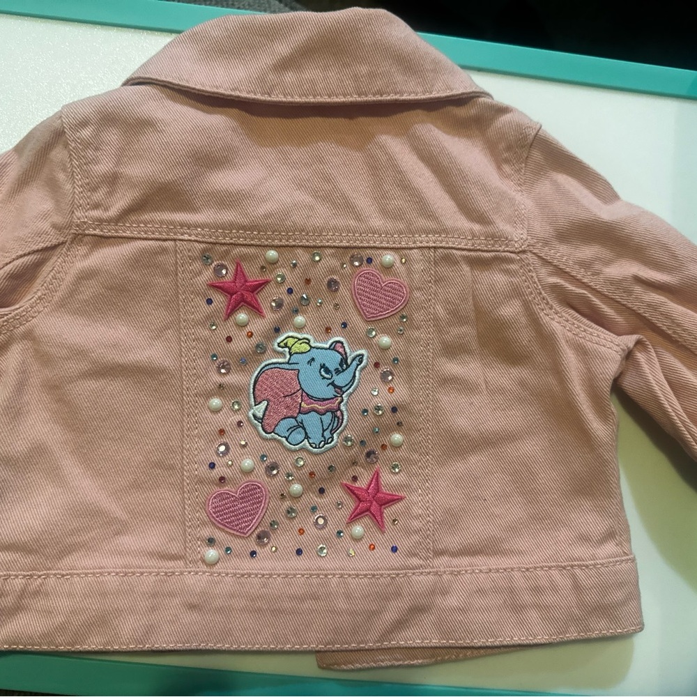 Kids Pink Jacket with Dumbo Design